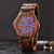 LED Display Wooden Men Wristwatches