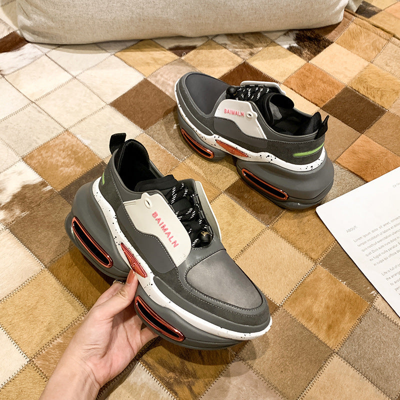 Hollow Stretch Heightened Casual Sneakers