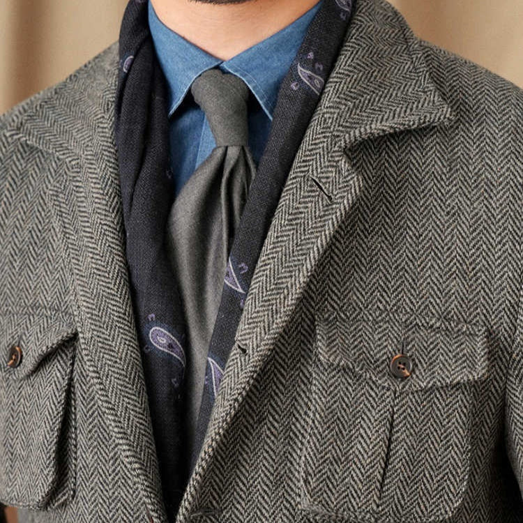 Collar Safari Men Jacket